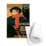 Ambassadeurs: Aristide Bruant, 1892 (litho) .. - Tea Towel 100% Cotton - Art247 - Tea Towel - 46x70cm