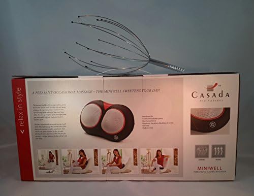 Casada Miniwell Therapeutic Heated Electric Massager Shiatsu Massage, Relieves Muscle Tension PLUS GIFT Zen Head Massager