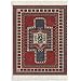 Fiberlok Snowflake Kazak MouseRug, Hand Washable Mouse Pad & Desk Protector.