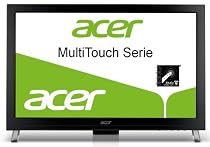 Acer T231Hbmid MultiTouch 58,4 cm (23 Zoll) widescreen TFT Monitor VGA,DVI,HDMI (Kontrast 80000:1, 2ms Reaktionszeit) schwarz