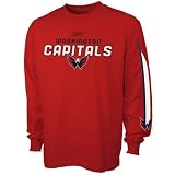 Reebok Washington Capitals Red Sharp Edge Long Sleeve T-shirt