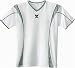 Erima »Xetra Line« Indoortrikot, Kurzarm, weiß/silber/schwarz