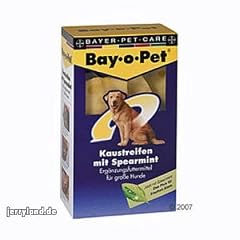 Bayer Mouth Guard 33269 Bay-o-Pet Zahnpflege Kaustreifen Spearmint kleiner Hund 140 g