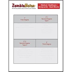 Zombie Notes Bradycardia - Heart Blocks by Michele G. Kunz and Jr. Joseph C. Kunz