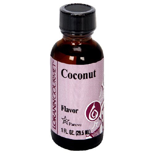 LorAnn Artificial Flavoring Oils, Coconut Flavoring Oil, 1-Ounce Bottles (Pack of 4) by LorAnn Oils