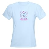 Walk in Faith/ Breast Cancer Women's Pink T-Shirt Cancer Women's Light T-Shirt by CafePress