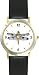 Dragonfly or Dragon Fly Insect - Animal - WATCHBUDDY&reg; DELUXE TWO-TONE THEME WATCH - Arabic Numbers - Black Leather Strap-Size-Large ( Men's Size or Jumbo Women's Size )