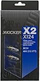 Kicker 09XI24 X-Series 2-Channel 4.0 Meter ROHS Compliant Twisted Pair Audio Interconnect Cable