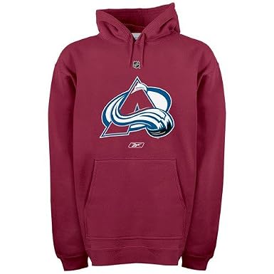 NHL Colorado Avalanche Primary Logo Hooded Fleece (Burgandy, Large)