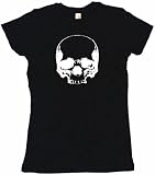 Thumbnail image for Big Skull Logo Women’s Babydoll Petite Fit Tee Shirt in 6 Colors Small thru XL