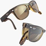 2012 RAY BAN FOLDING WAYFARER Sunglasses Tortoiseshell - RB4105 701