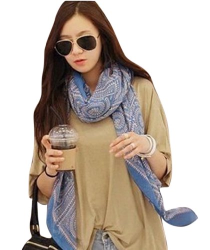 Paris Styles Different Pattern Long Silk Shawls and Scarves