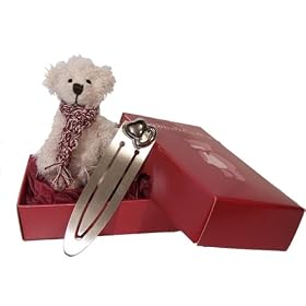 Ideal Mother's Day Gift. Send This "Scarf" Teddy Delivery With Chrome Plated Bookmark To Deliver Your Special Message.