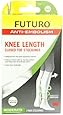 Futuro Anti-Embolism Stockings, Knee Length Closed Toe, White, Medium, Moderate (18 mm/Hg)