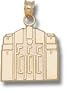 Central Michigan Chippewas 10K Gold Warriner Tower 5/8'' Pendant