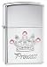 Zippo Lighter Princess Crown, High polished Chrome