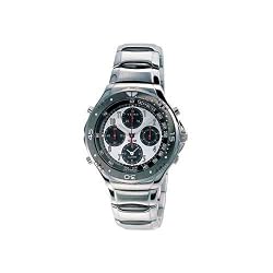 YEMA by Seiko of France Men's FLYGRAF Silver-Tone and Gun Metal Alarm/Chrono Watch. Model: YM227