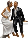 Weddingstar Whimsical Sitting Bride and Groom - Non-Caucasian