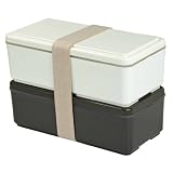 Bento Lunch Box Gel-Cool Earth 2 Tier 1000 ML in Loam Brown