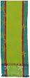 Hand Woven Elegant Jacquard 100% Cotton Retro Flower Lime Green Table Runners 12x72 Inches Set of Two