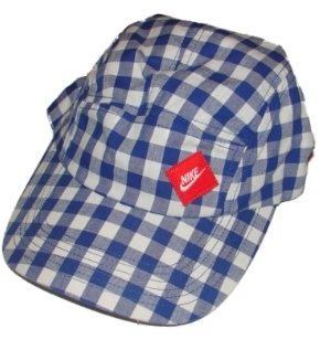 Nike Women's Hat Cap 5 Panel Checkered AW 84 Adjustable