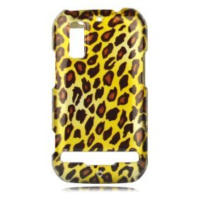 Motorola Photon MB855 Electrify 4G - Leopard -Yellow -- Case - Phone Case (free ESD Shield Bag)