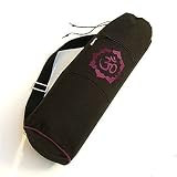 MundoYoga - Sac &agrave; tapis de yoga, &agrave; symbole OM, noir