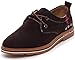 PPXID Men's Suede Leather Lace Up Casual Oxford Shoes