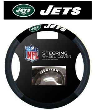 Fremont Die CSY-2324598539 New York Jets NFL Mesh Steering Wheel Cover