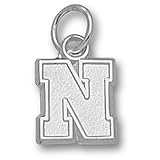 University of Nebraska Block N 3/8 Pendant (Silver)