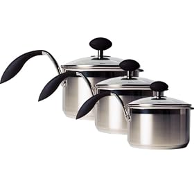 Imperial International - ARC 42 3 Piece Saucepan Set - Stainless Steel