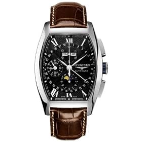 NEW LONGINES EVIDENZA MENS MOON PHASE WATCH L2.688.4.58.9 by Longines