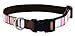 Medium Brown/Multi Stripe Dog Collar: 3/4