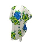Multicolor Hibiscus Prited Night Gown Maternity Plus Size Kaftan