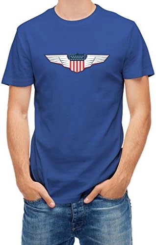 Tshirt Airforce Usa Flag Blue Royal M