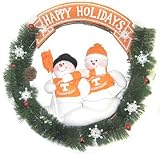 Tennessee Volunteers 20 Team Snowman Wreath - College Athletics Sports Merchandise