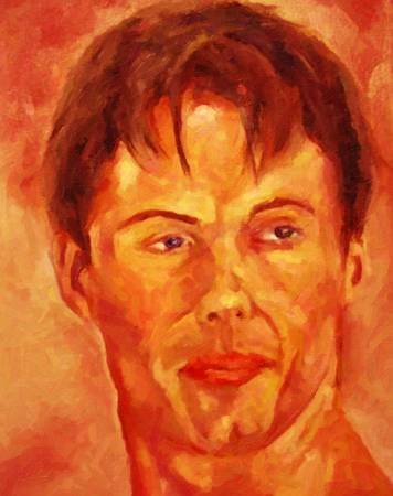 Custom Order #PV-DR4, Oil on Canvas, Custom Painting of The Person You Love, For 1 Person of Customer's Choice, Style: Expressionism, with Signature Text 