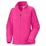 Columbia Womens Benton Springs Full Zip Fleece, Very Pink, 1X