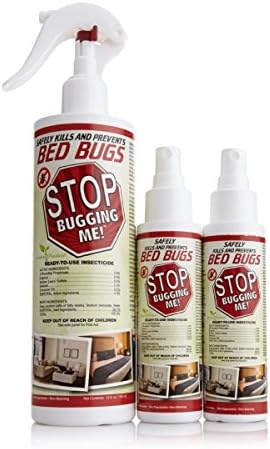 Stop Bugging Me Bed Bug Flea Roach 3pc Non Toxic Spray