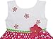 Sunny Fashion Girls Dress Pink Dot Flower Embroidered Sundress