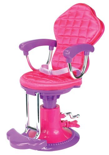 Doll Chair, Salon Doll Chair fit for 18 Inch American Girl Doll Bed Room, Doll Furniture Provides a Perfect Doll Salon Chair for Brushing your Dolls Hair