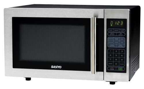 Sanyo EM-S6588S 1-Cubic-Foot Microwave Oven, Stainless Steel