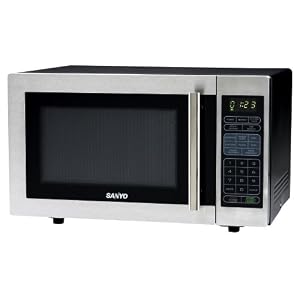 Sanyo EM-S6588S 1-Cubic-Foot Microwave Oven, Stainless Steel