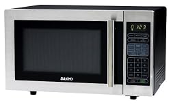 Sanyo EM-S6588S 1-Cubic-Foot Microwave Oven, Stainless Steel