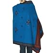 Womens Gift Ideas Tribal Embroidered Wool Shawl 80 x 40 inches (ktds539)