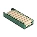 MMF Industries Rolled Coin Aluminum Tray with Denomination and Quantity Etched on Side, Green (211011002)