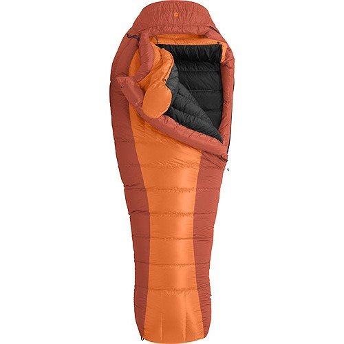 Marmot Col MemBrain Down Sleeping Bag, Regular-Right, Orange Marmot Col MemBrain Down Sleeping Bag, Regular-Right, Orange