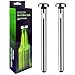 CHILDHOOD 2 Pack of Stainless Steel Beer Chiller Stick for Bottles Beverage Cooler Cooling Sticks-Birthday Gifts for Men Beer Lovers, Fatherâ€™s Day Gifts