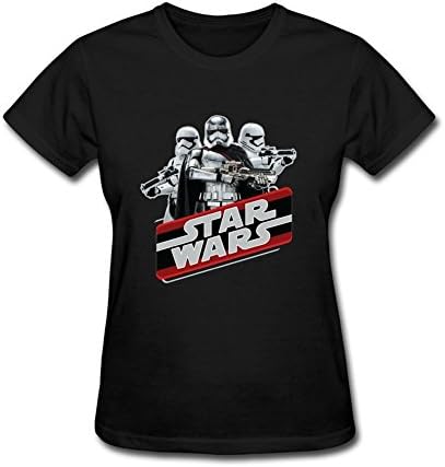 Fokiyo Custom Star Wars The Force Awakens Shirts for Woman Black XXL