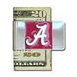 Alabama Crimson Tide Steel Money Clip